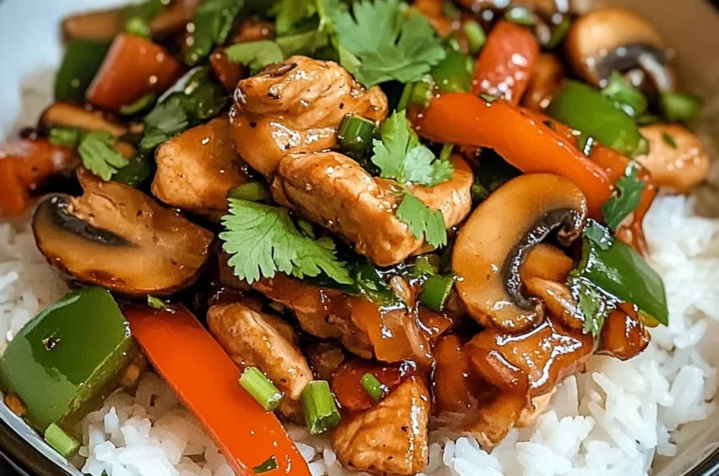 Super Savory Garlic Chicken Stir-Fry Bowl