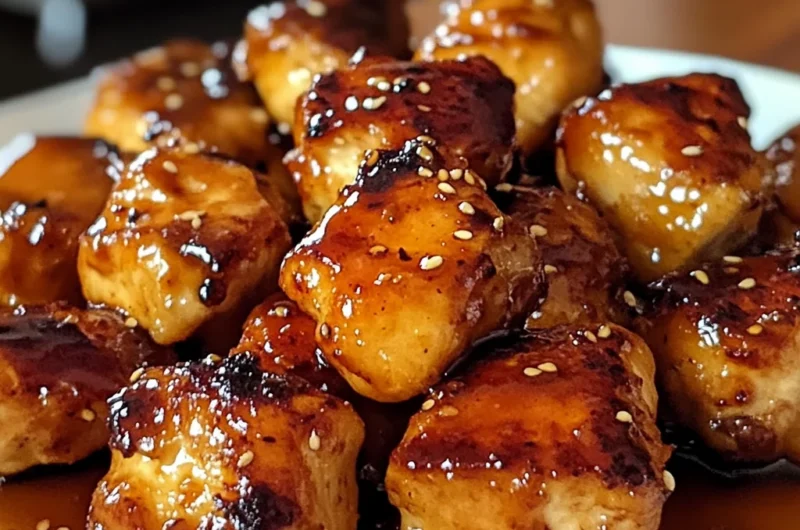 Sweet & Smoky Honey Garlic Chicken Bites