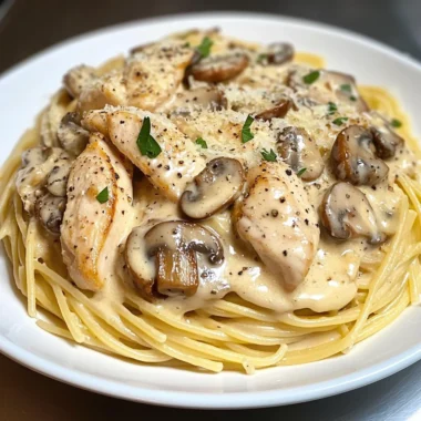 Ultimate Creamy Chicken Mushroom Pasta
