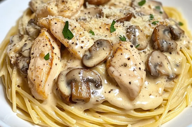 Ultimate Creamy Chicken Mushroom Pasta