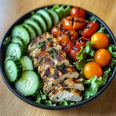 Ultimate Grilled Herb Chicken Salad Bowl with Fresh Veggies