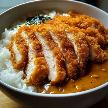 Ultimate Japanese Chicken Katsu Curry Bowl with Rice