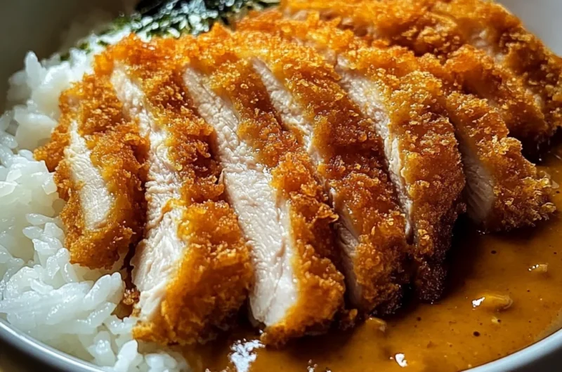 Ultimate Japanese Chicken Katsu Curry Bowl with Rice