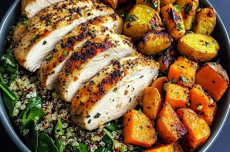 Ultimate Power Bowl: Roasted Chicken, Veggies & Quinoa Madness
