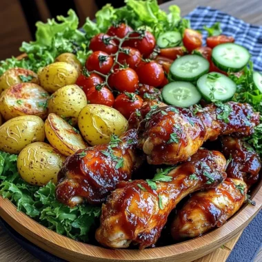 Ultimate Sticky BBQ Chicken Drumsticks Platter