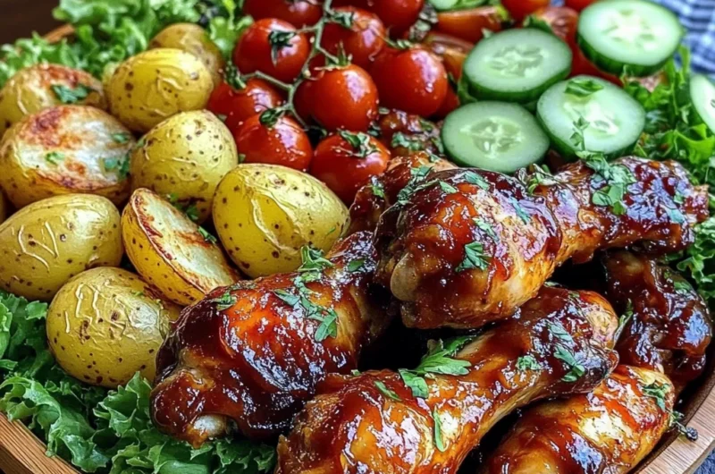 Ultimate Sticky BBQ Chicken Drumsticks Platter