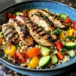 Zesty Grilled Chicken & Rainbow Couscous Bowl