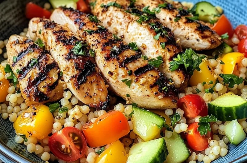 Zesty Grilled Chicken & Rainbow Couscous Bowl